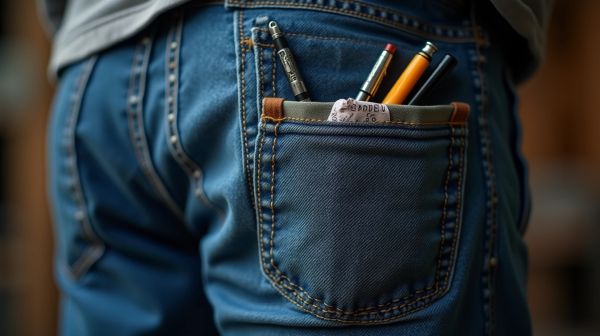 Zoom sur pantalon de travail